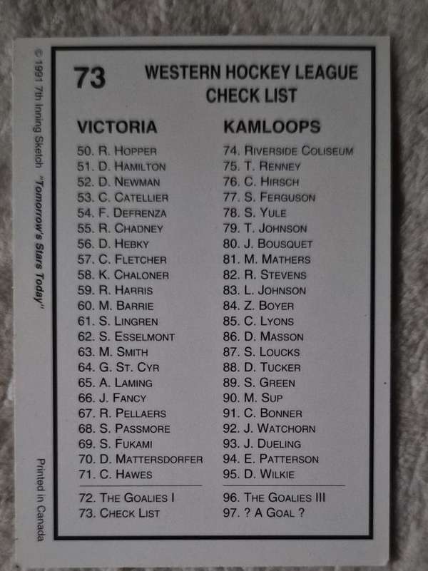 Checklist: 272-300 and Inserts
