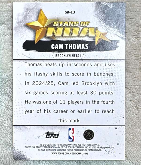 Card back