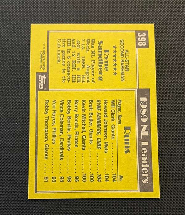 Card back