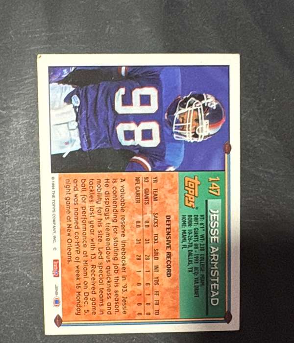 Card back