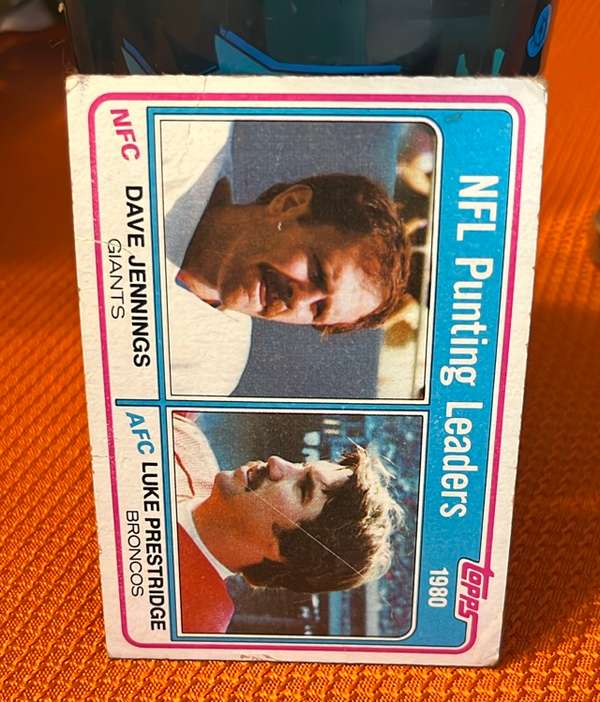 1980 Punting Leaders (Dave Jennings / Luke Prestridge)