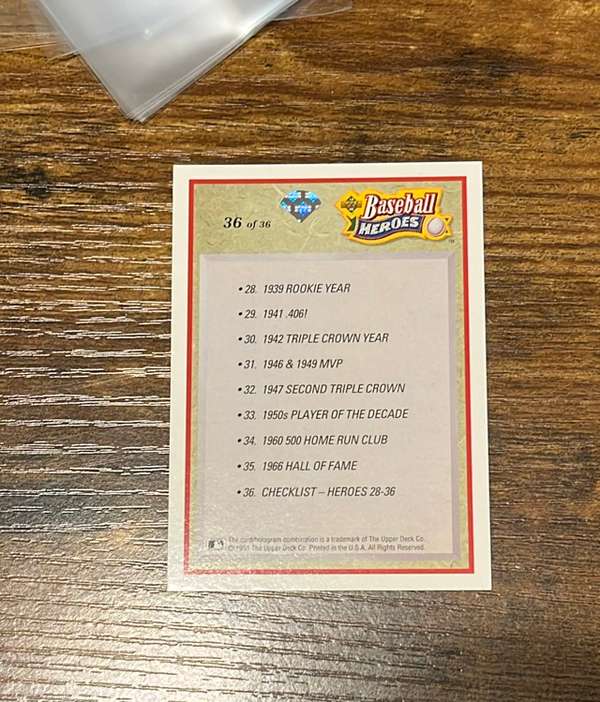 Card back