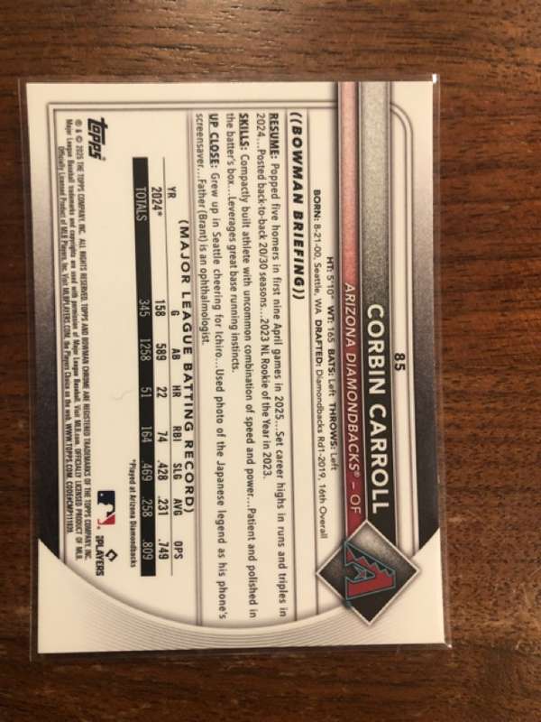 Card back