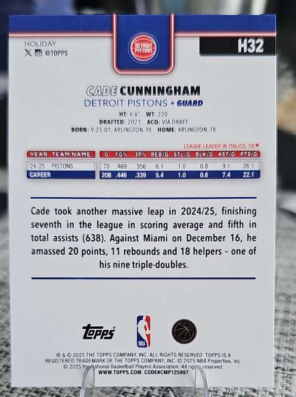 Card back