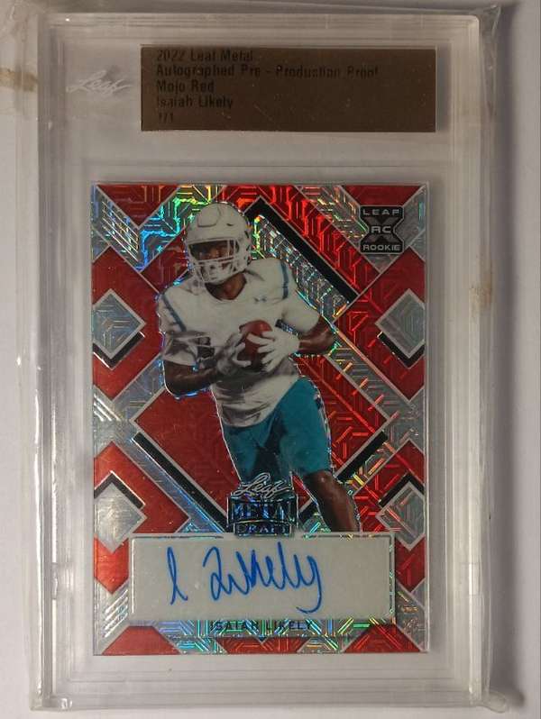 #Red Mojo 1/1 Autograph Isaiah Likely