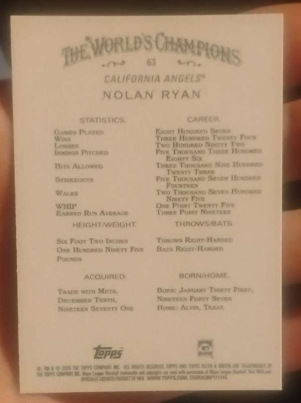 Card back