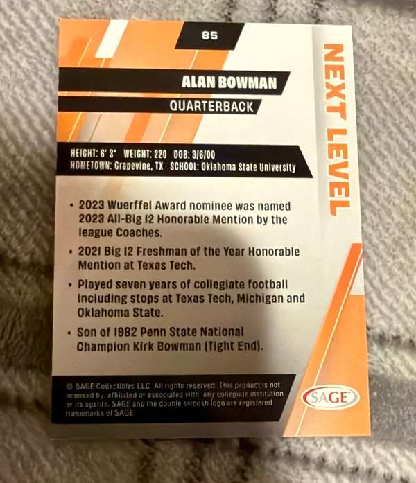 Card back