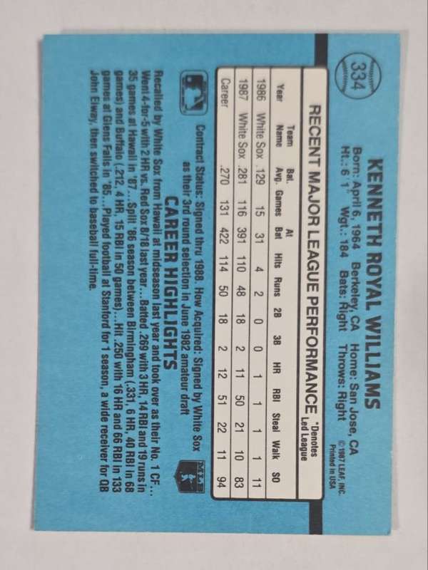 Card back