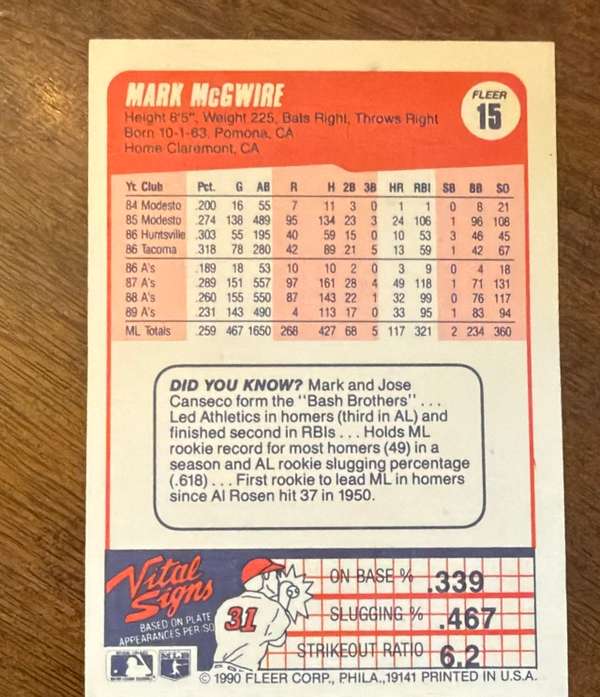 Card back