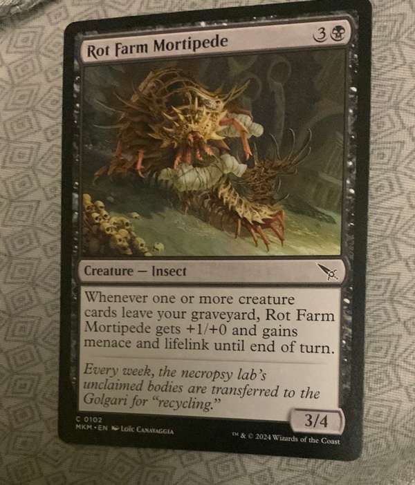 Rot Farm Mortipede Art Card