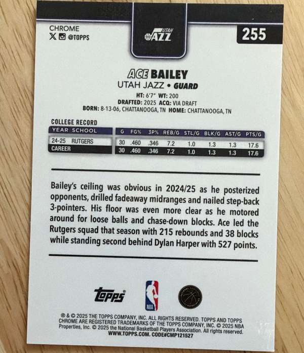 Card back