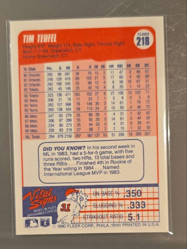 Card back