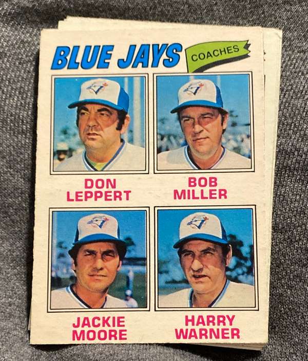 Blue Jays Coaches (Don Leppert / Bob Miller / Jackie Moore / Harry Warner) CO