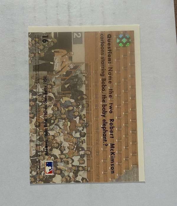 Card back