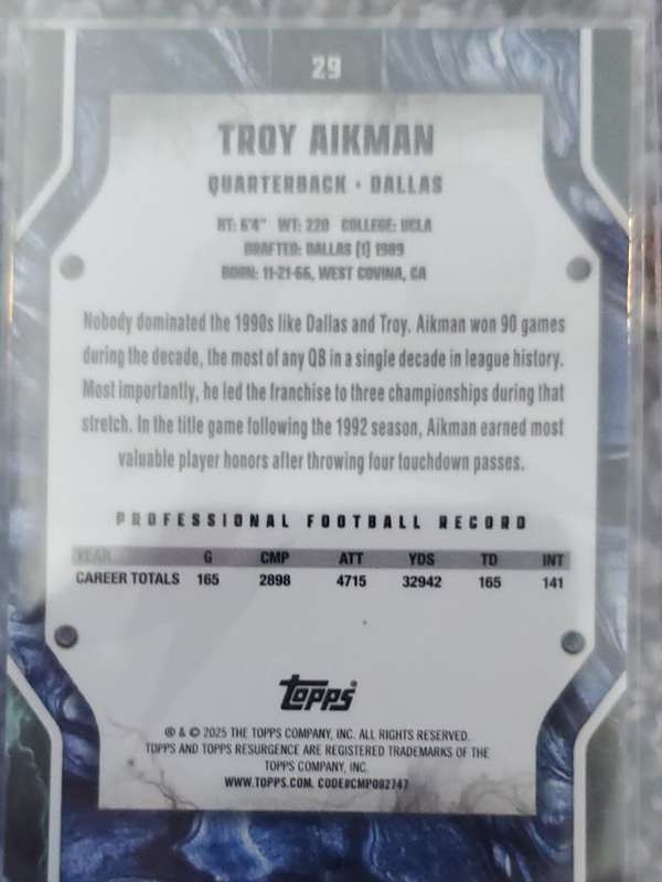 Card back