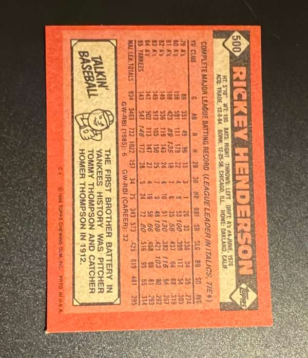 Card back