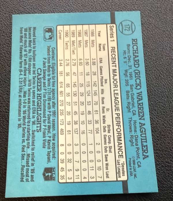 Card back