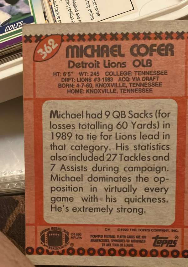 Card back