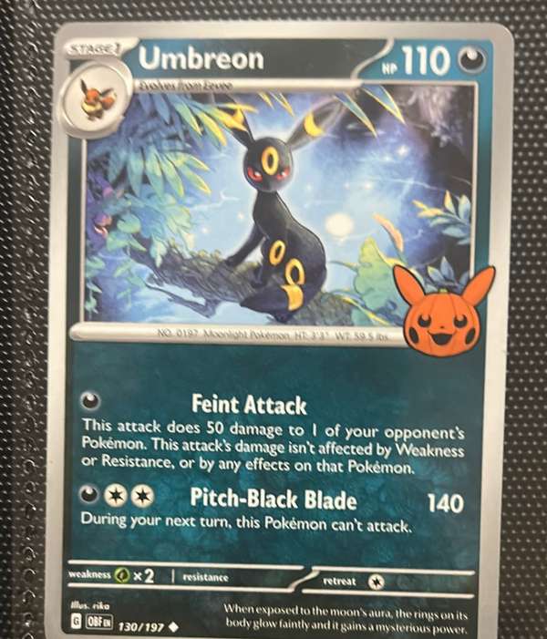 Umbreon (Obsidian Flames Stamped)