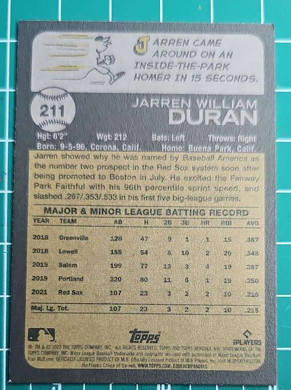 Card back