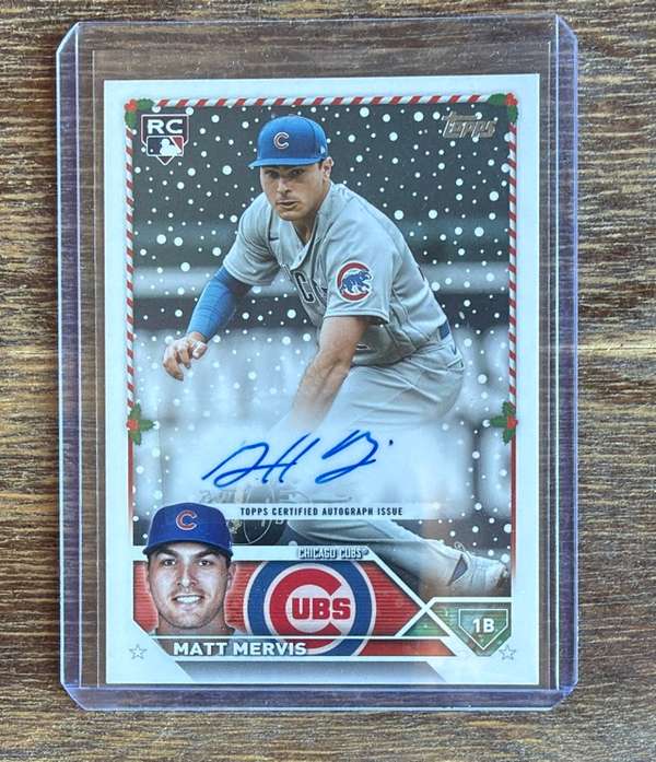 #HAC-MME 2023 Topps Holiday- Matt Mervis #HAC-MME /450 Auto