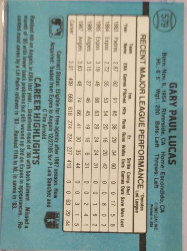 Card back