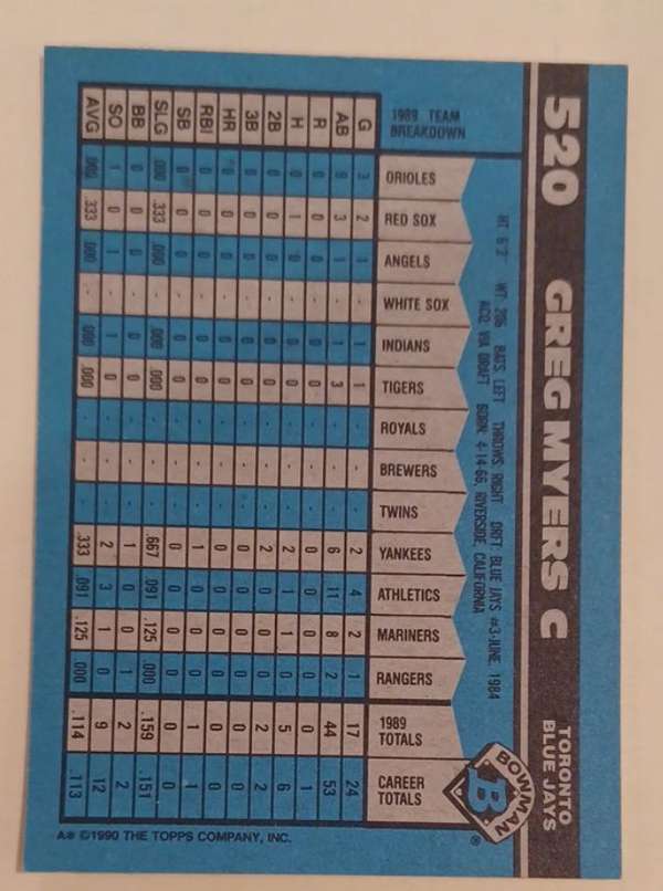 Card back