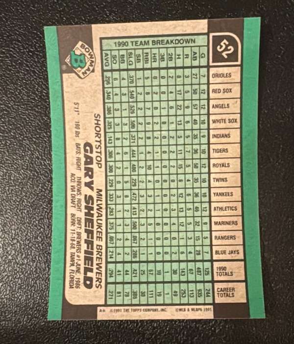 Card back