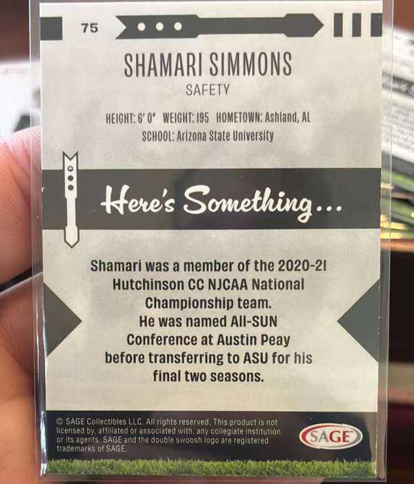 Card back