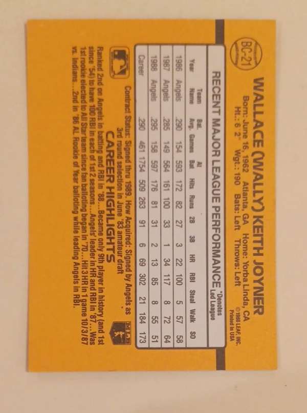 Card back