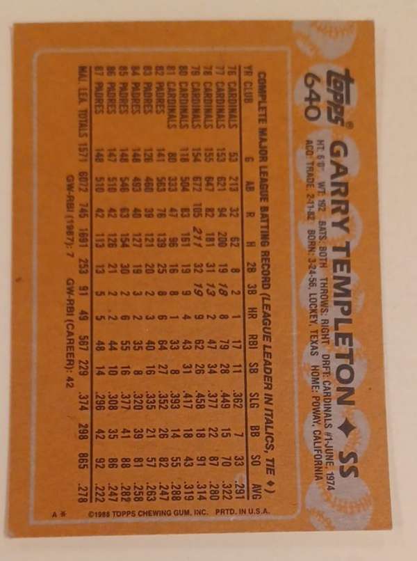 Card back