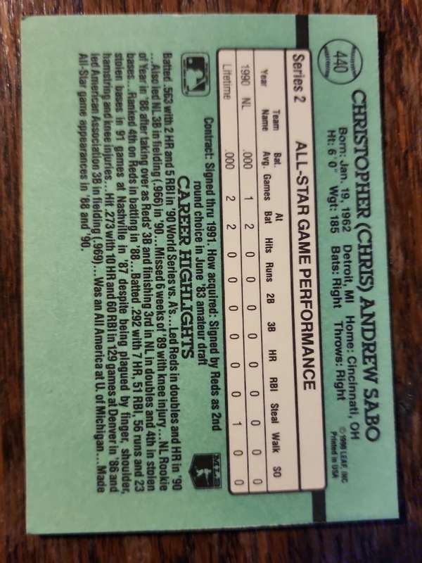 Card back