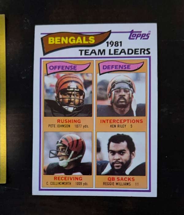 #55 Browns 1981 Team Leaders (Mike Pruitt / Clarence Scott / Ozzie Newsome / Lyle Alzado)