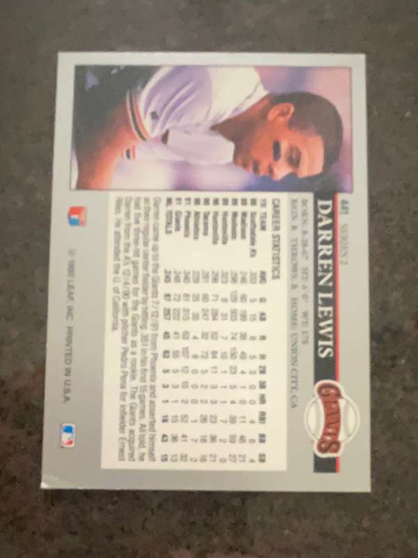 Card back