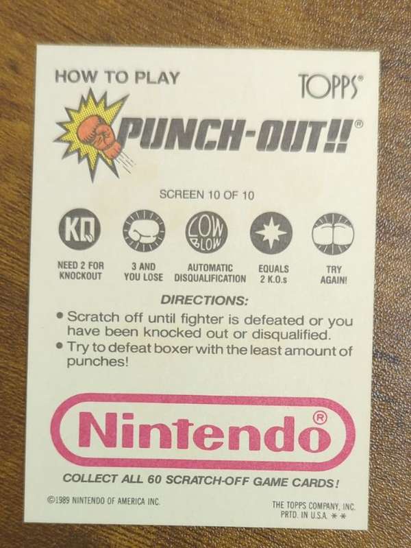 Card back