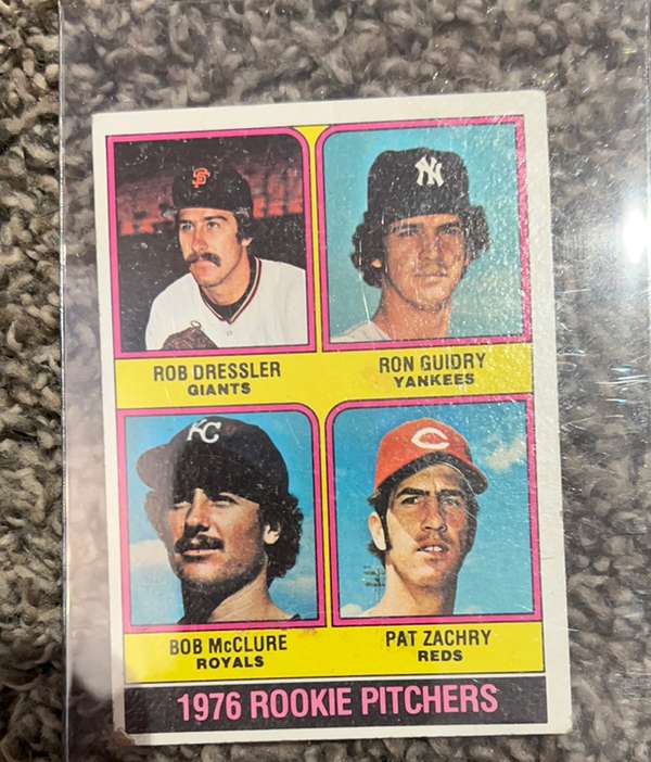 #599 1976 Rookie Pitchers (Rob Dressler / Ron Guidry / Bob McClure / Pat Zachry)