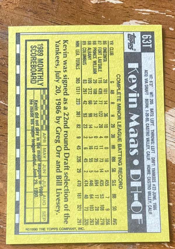 Card back