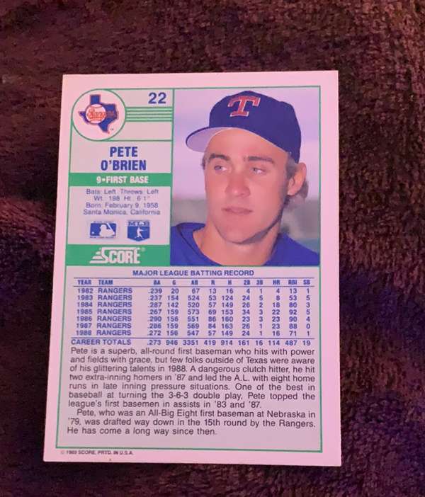Card back