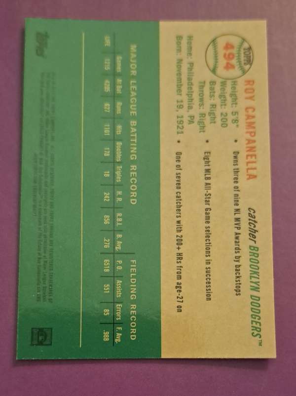 Card back