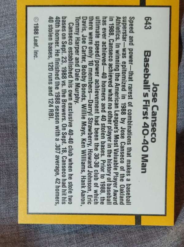 Card back