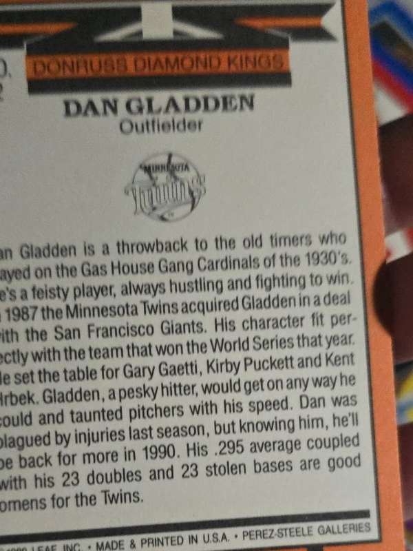 Card back