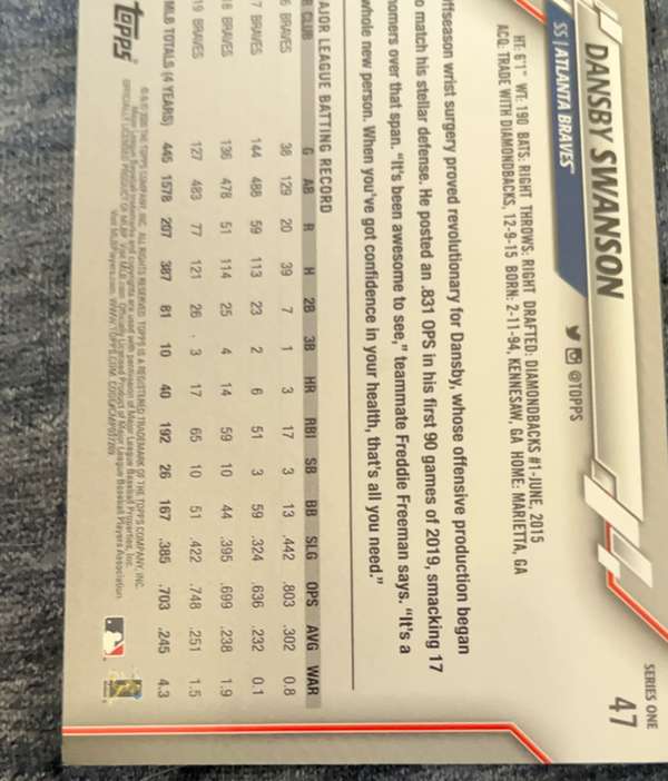 Card back