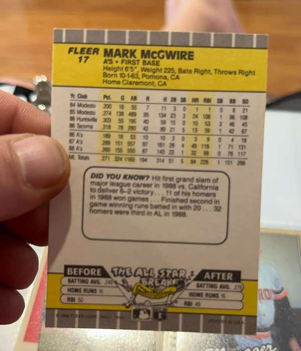 Card back