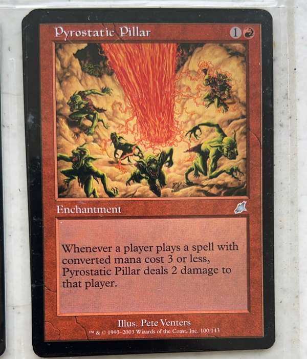 Pyrostatic Pillar