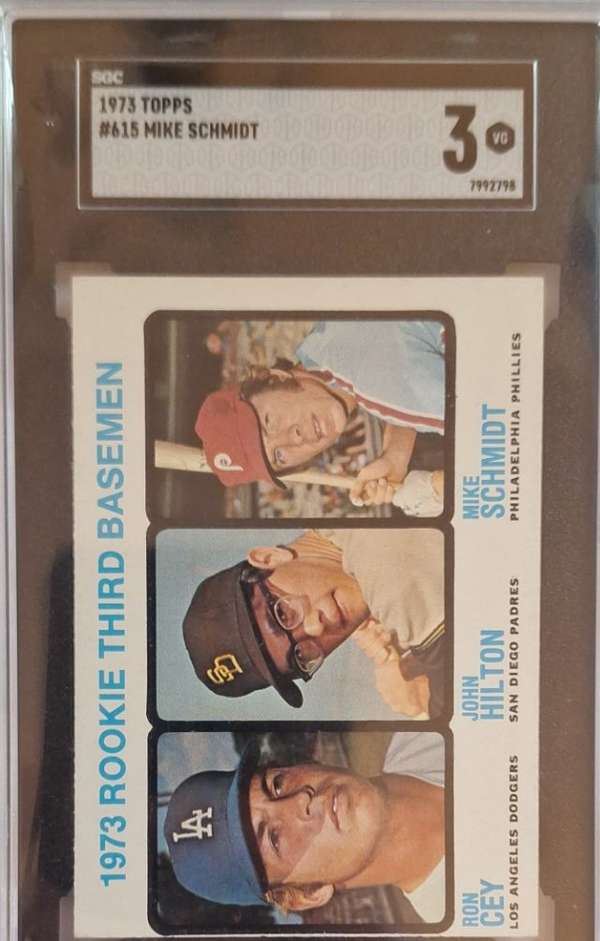 #615 1973 Rookie Third Basemen (Ron Cey / John Hilton / Mike Schmidt)