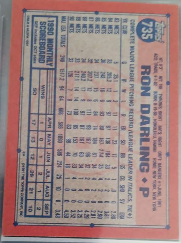 Card back