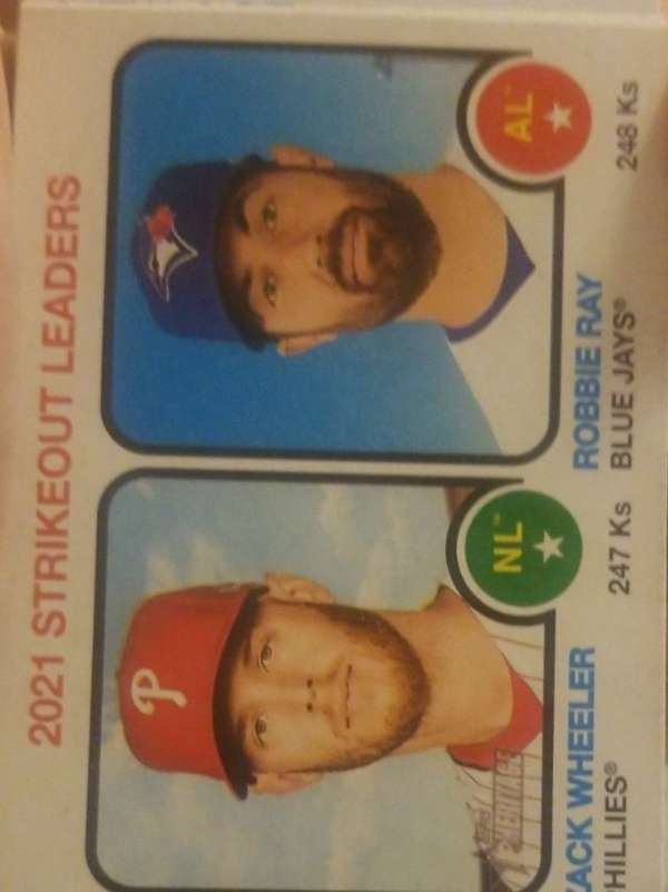2021 Strikeout Leaders (Zack Wheeler / Robbie Ray)