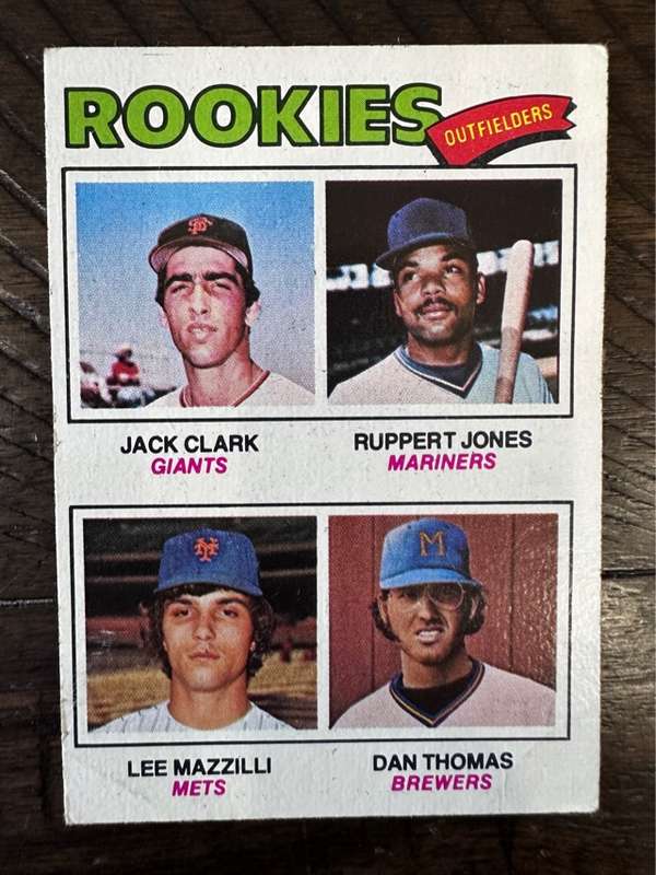 1977 Rookie Outfielders (Jack Clark / Ruppert Jones / Lee Mazzilli / Dan Thomas)