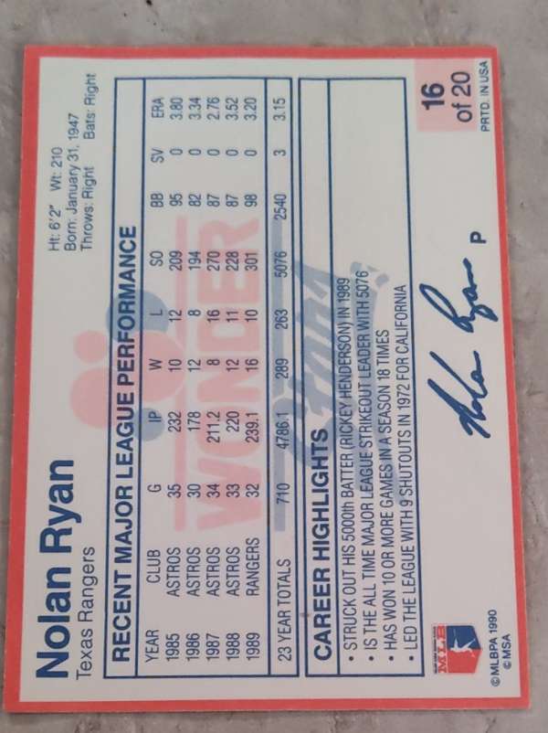 Card back