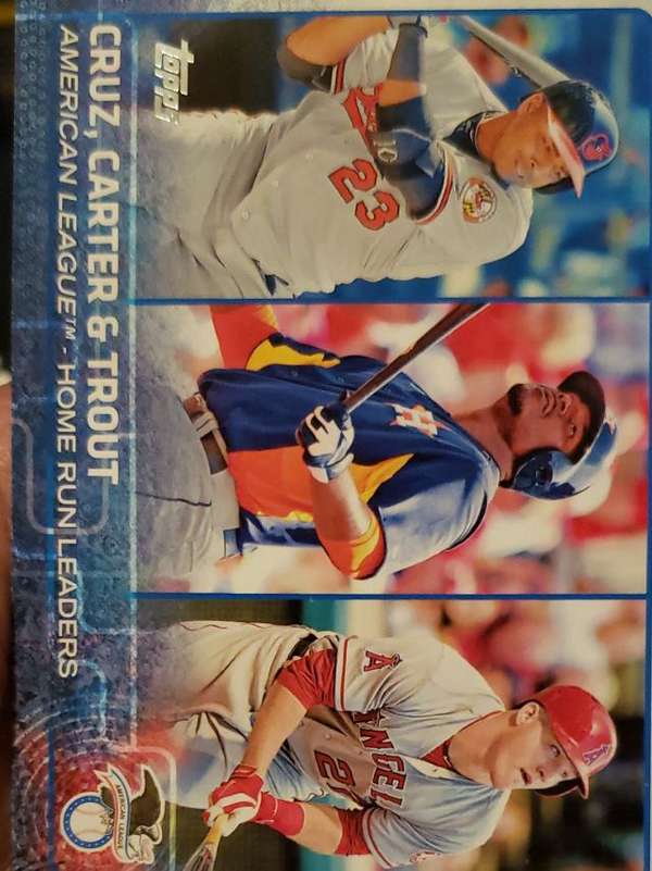 American League Home Run Leaders (Nelson Cruz / Chris Carter / Mike Trout)